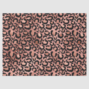 Druckdekoute für Rosa und Schwarz-Leopard Seidenpapier