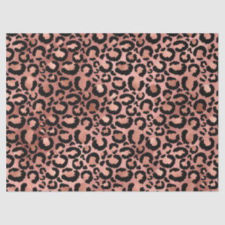 Druckdekoute für Rosa und Schwarz-Leopard Seidenpapier