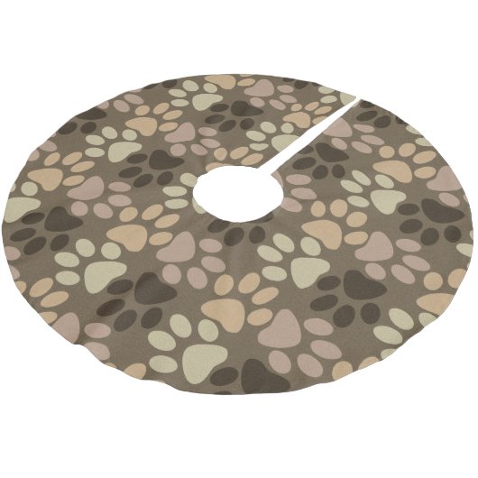 Druckdesign einfügen polyester weihnachtsbaumdecke (Schrägansicht)