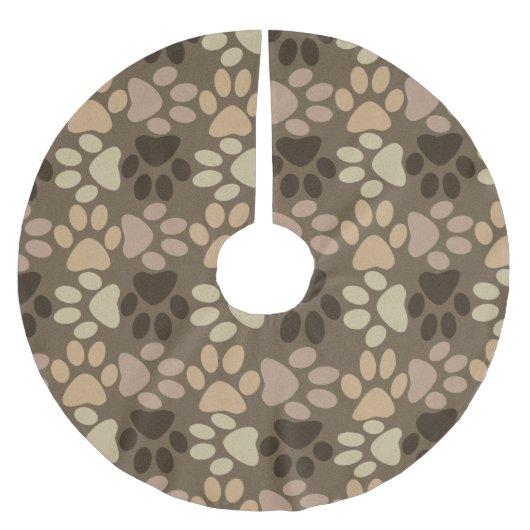 Druckdesign einfügen polyester weihnachtsbaumdecke (Vorderseite)