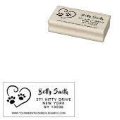 Drucke auf Ihrer Herz-Rücksendeadresse und Website Gummistempel (Stempel)