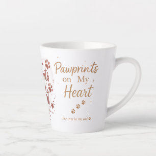 Drucke auf meinem Herz - Small Gold Glitzer Pet Milchtasse