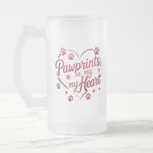 Drucke auf My Heart - Rose Rosa Mattierte Tasse 16 (Links)