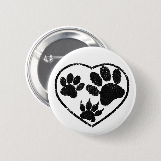 Drucke aus Gummi in Herz und Pet Button (Vorne & Hinten)