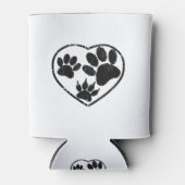 Drucke aus Gummi in Herz und Pet Dosenkühler (Vorderseite)