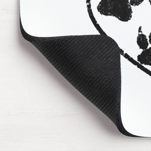 Drucke aus Gummi in Herz und Pet Mousepad (Ecke)