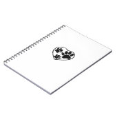 Drucke aus Gummi in Herz und Pet Notizblock (Linke Seite)