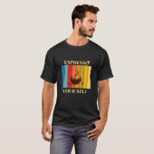 DRÜCKE DEINEN KAFEE AUS T-Shirt (Vorne ganz)