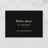Drucke der Ballettschuhe ACEO Visitenkarte (Rückseite)