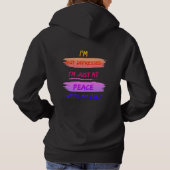 Drücke dich aus hoodie (Rückseite)