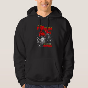 Drücke dich in Zombies, um Basset Hound Funny Dog Hoodie
