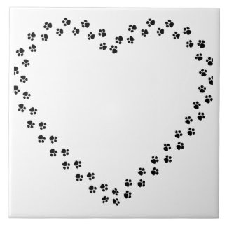 Drucke im Herzen Fliese