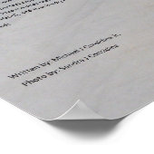 Drucke in das Sand-Poster (Ecke)