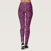 Drucke Leggings in Pink Leopard (Rückseite)