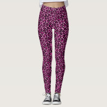 Drucke Leggings in Pink Leopard