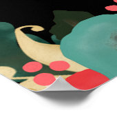 Drucke moderner Blumenzettel für maßgeschneiderte (Ecke)