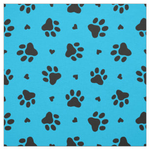 Drucke und Muster für schwarze und blaue Hunde Stoff