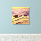 Drucke und Plakate zum Zeichnen von Polarbären (Insitu (Holzboden))