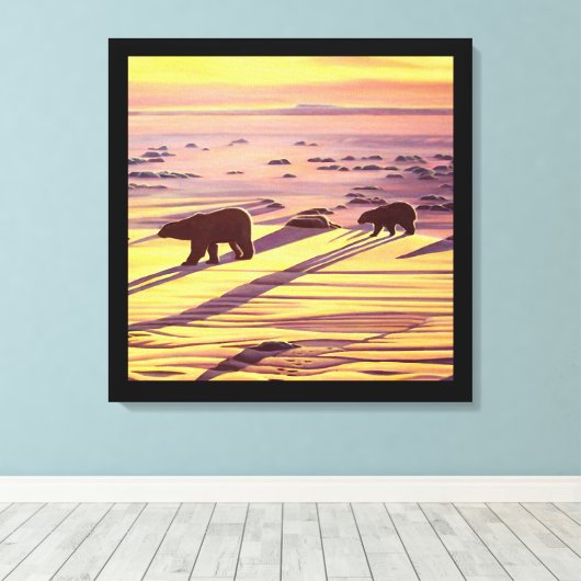 Drucke und Plakate zum Zeichnen von Polarbären (Insitu (Holzboden))