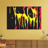 Drucke und Sporen und Bacchanal-Leinwand (Insitu (Wohnzimmer))