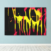 Drucke und Sporen und Bacchanal-Leinwand (Insitu (Holzboden))