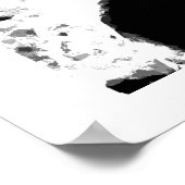 Drucke von Black & White Panda Face Posters (Ecke)