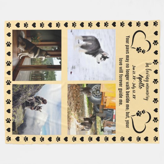 Drucke von Liebe-Foto Fleecedecke (Vorderseite (Horizontal))