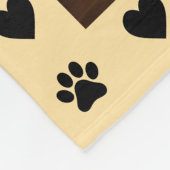 Drucke von Liebe-Foto Fleecedecke (Ecke)