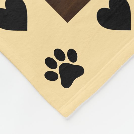 Drucke von Liebe-Foto Fleecedecke (Ecke)