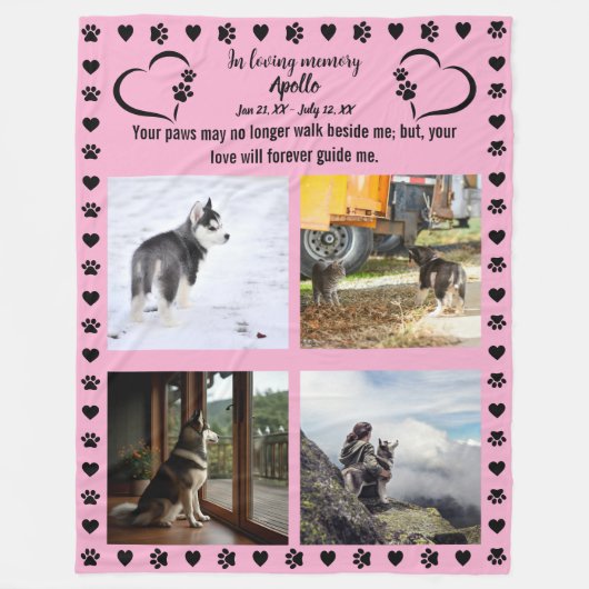 Drucke von Liebe-Foto Fleecedecke (Vorderseite)