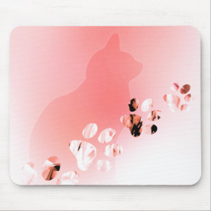 Drucke von Paw, Katze, Hund, Welpe für Heimtiere Mousepad