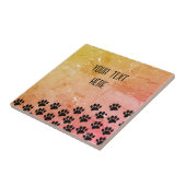Drucke von Puppy-Paw-Papieren Fliese (Seite)