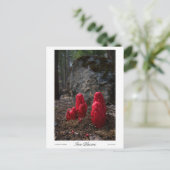 Drucke von Schneeblocken Postkarte (Stehend Vorderseite)