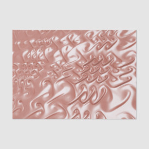 Druckeffekt-Rippel-Rose Gold-Gewebepapier Seidenpapier