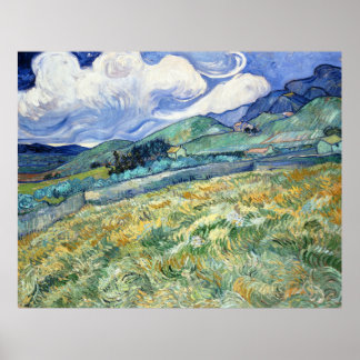 DRUCKEN | 48x38 Van Gogh Landschaft von Saint-Ré Poster