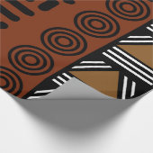 Drucken afrikanischer Bogolan-Geschenkpapier Geschenkpapier (Ecke)
