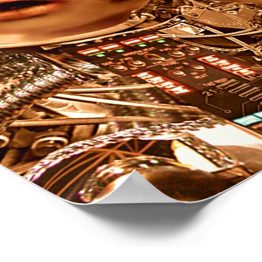 Drucken am Weeps Poster (Ecke)