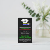 Drucken auf Anfrage Kleidung Waschanleitung Visitenkarte (Stehend Vorderseite)