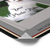 Drucken auf dem Memorial für Herzklopfen - Katze f Poster (Ecke)