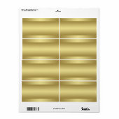 Drucken auf dem Zuhause Gold-Tone-Adressetikett (Vorne)