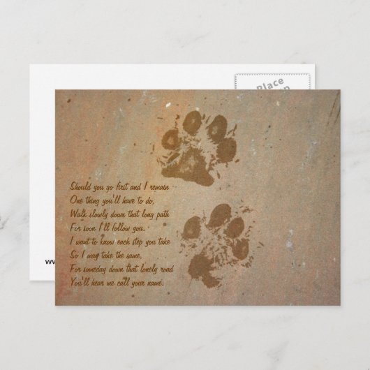 Drucken auf der Postkarte "Stone" (Vorne/Hinten)