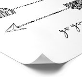 Drucken auf eigene Art Poster (Ecke)