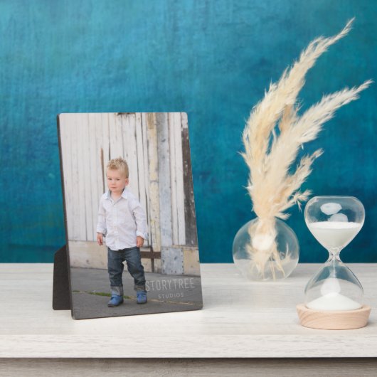 Drucken auf einem FOTO-PLAQUE mit Stand Fotoplatte (Seite)