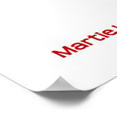 Drucken auf einer Rote Rose - Wählen Sie Ihren Rah Poster (Ecke)