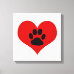 Drucken auf meinem Herzen - Dog Canvas drucken Leinwanddruck<br><div class="desc">Zeigen Sie der Welt,  wie sehr Sie Ihren Hund mit diesem großartigen Leinwand-Druck mit einer Hundepuppe in einem Herzen der roten Liebe Liebe haben.</div>