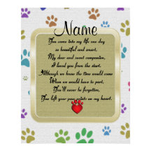 Drucken auf Memorial für mein Herzgedicht