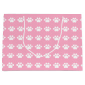 Drucken auf rosa Hintergrund einfügen Große Geschenktüte (Vorderseite)