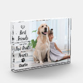 Drucken auf unserem Hearts Pet Hund Memorial Fotoblock (Links)