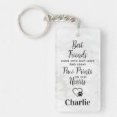 Drucken auf unserem Hearts Pet Hund Memorial Schlüsselanhänger (Vorderseite)