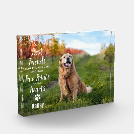 Drucken auf unserem Hund für Herz-Haustiere Fotoblock (Links)